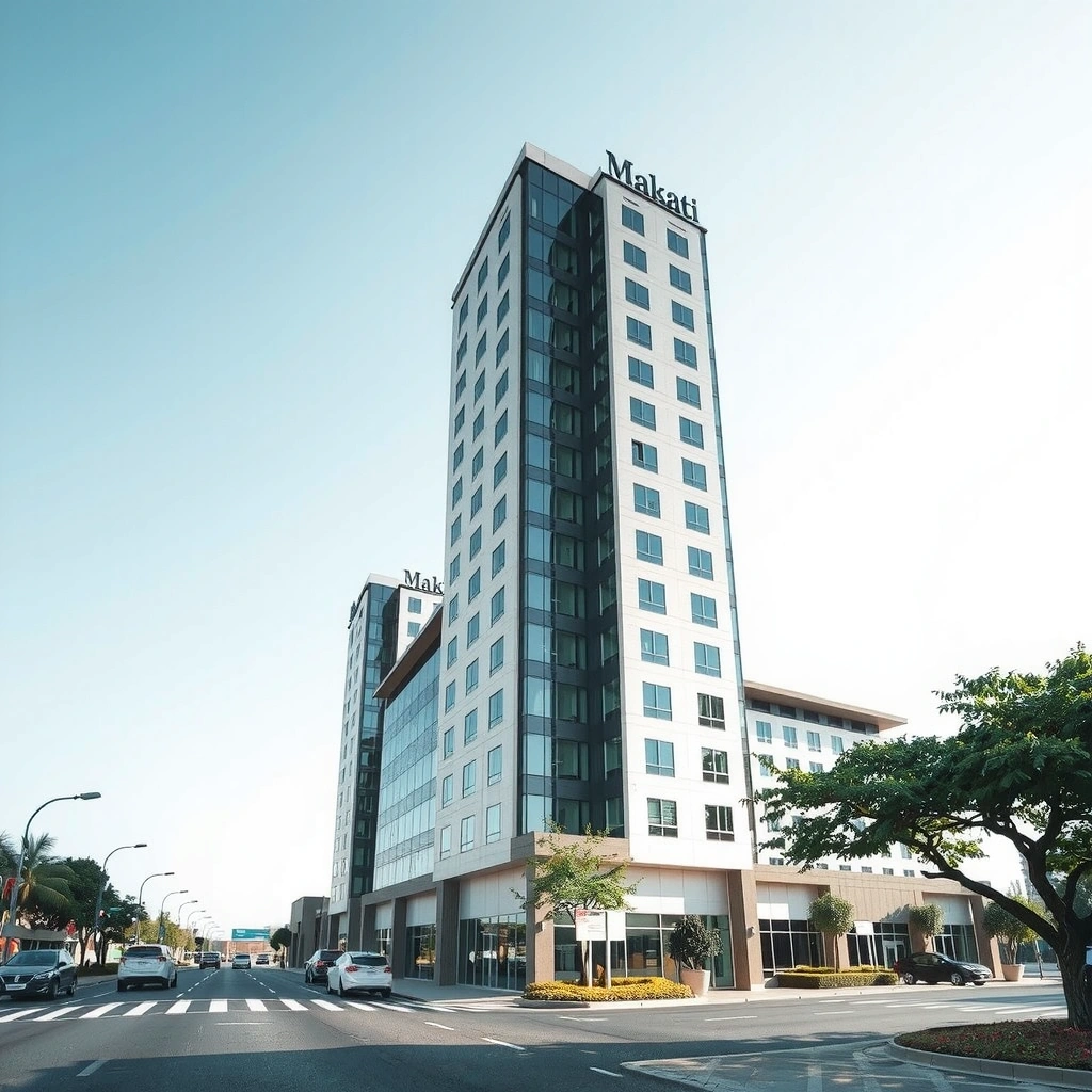 Makati business district office building